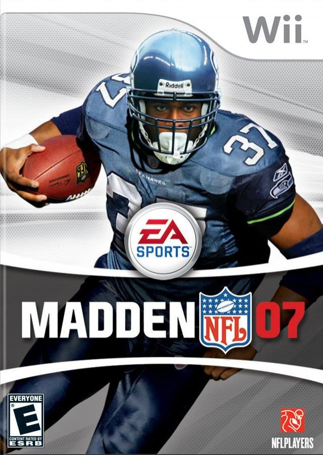 Madden NFL 2007 cover art for Nintendo Wii (Wii) video game