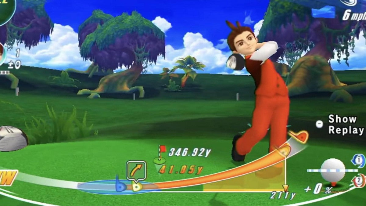 We Love Golf Nintendo Wii cover art for retro video game enthusiasts featuring arcade style golf gameplay colorful courses motion controlled swing mechanics multiplayer competition lighthearted sports action charming character designs and collectible gaming appeal gameplay