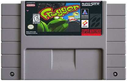 Frogger cartridge for Super Nintendo Entertainment System (SNES) retro video game