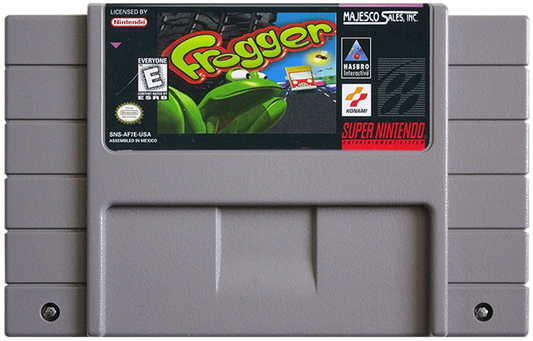 Frogger cartridge for Super Nintendo Entertainment System (SNES) retro video game