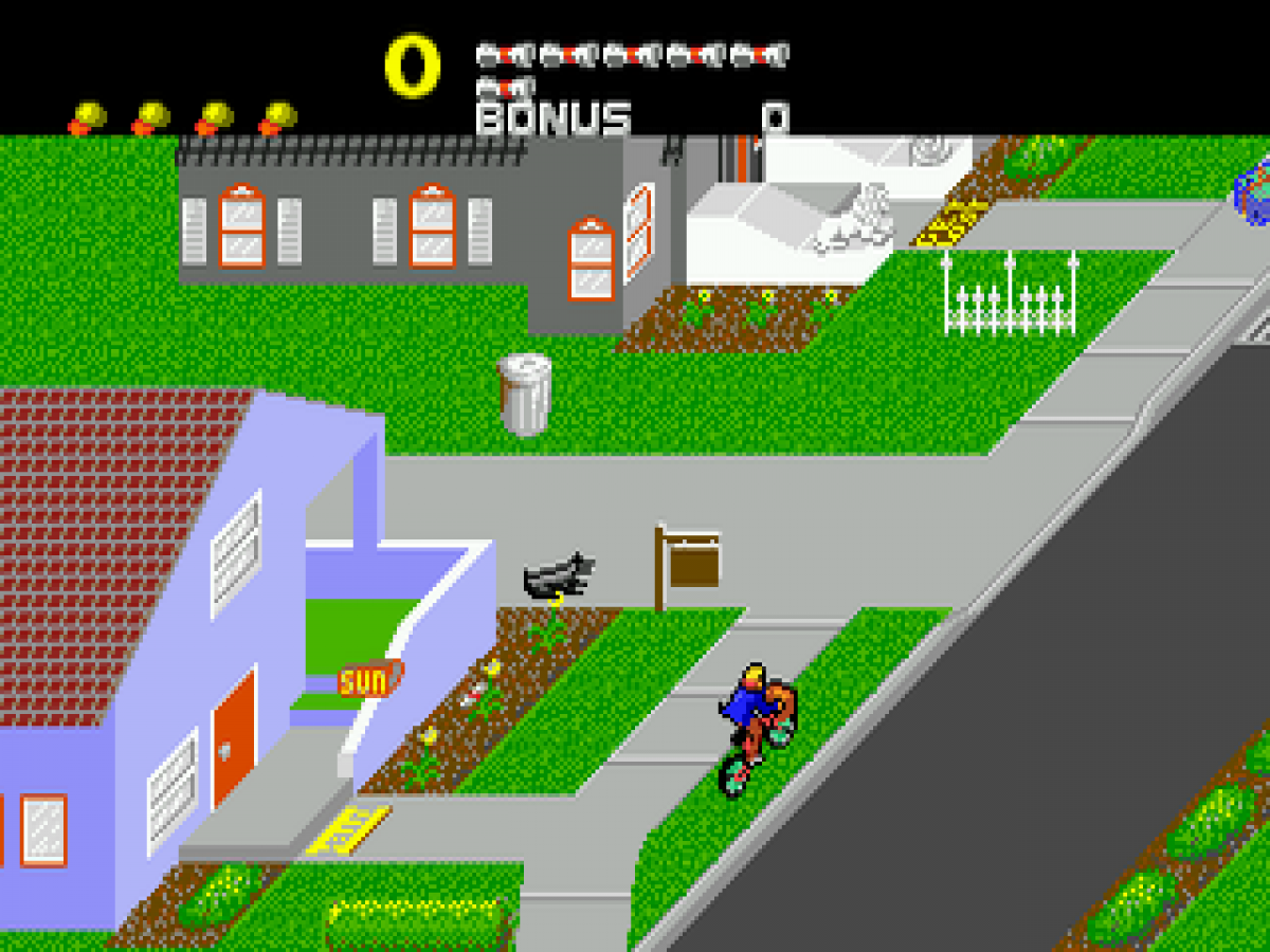 Paperboy gameplay for Sega Genesis (GEN) video game