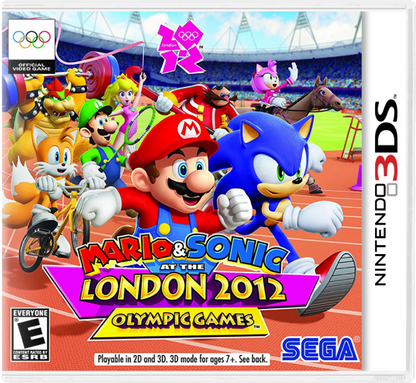 Mario and Sonic at the London 2012 Olympic Games cover art for Nintendo 3DS (3DS) video game