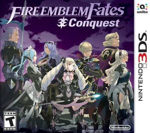 Fire Emblem Fates Conquest cover art for Nintendo 3DS strategy RPG game