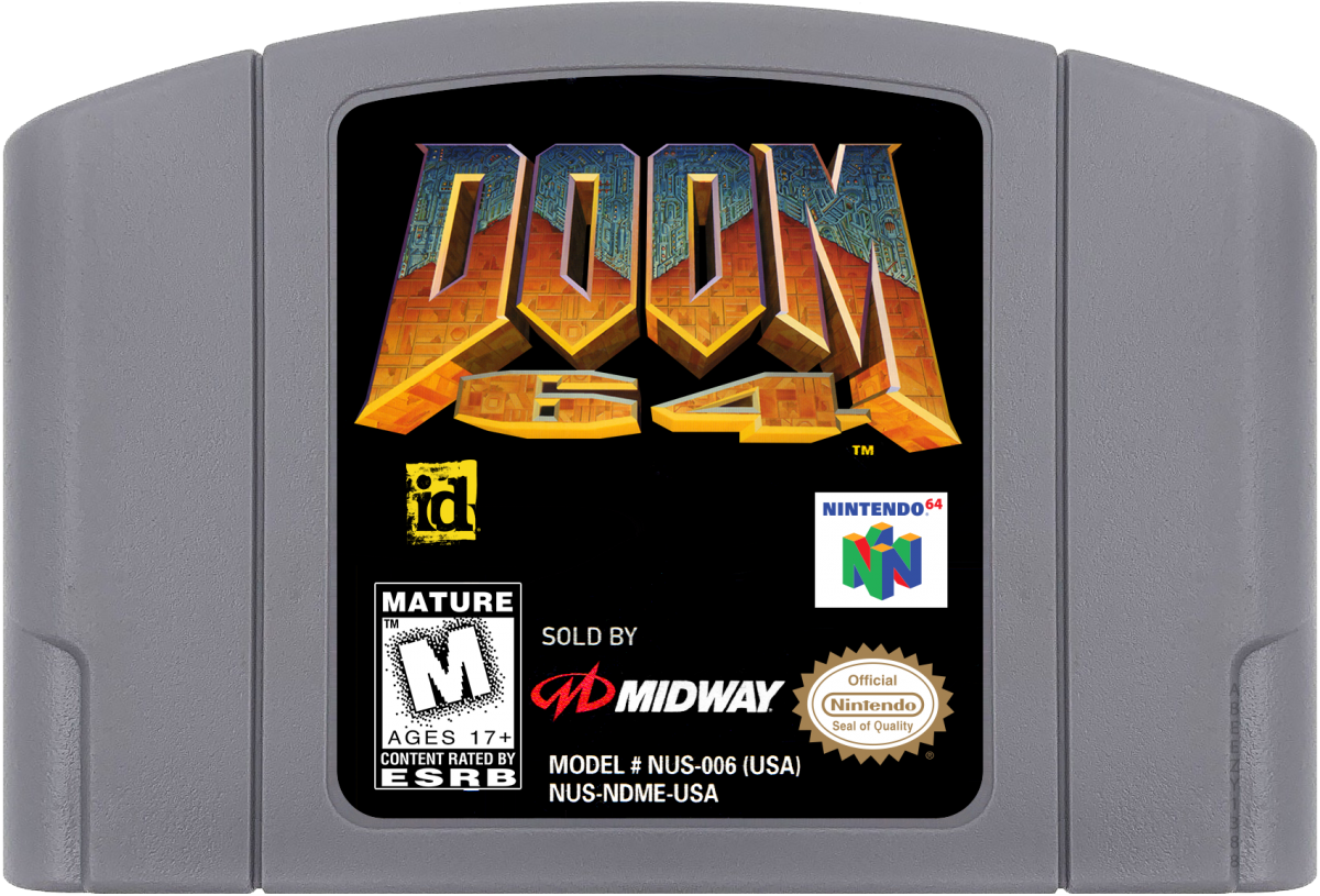 Doom 64 Cartridge for Nintendo 64 (N64) video game
