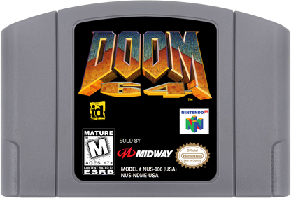 Doom 64 Cartridge for Nintendo 64 (N64) video game