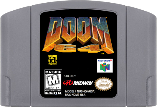 Doom 64 Cartridge for Nintendo 64 (N64) video game