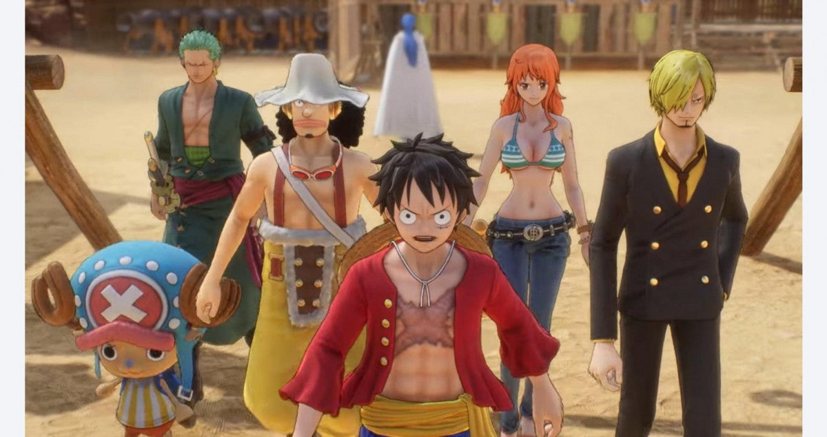 One Piece Odyssey – PlayStation 4 (PS4) video game gameplay, anime JRPG adventure with Straw Hat pirate crew