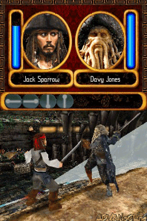 Pirates of the Caribbean: At World's End gameplay for Nintendo DS (DS) action adventure video game