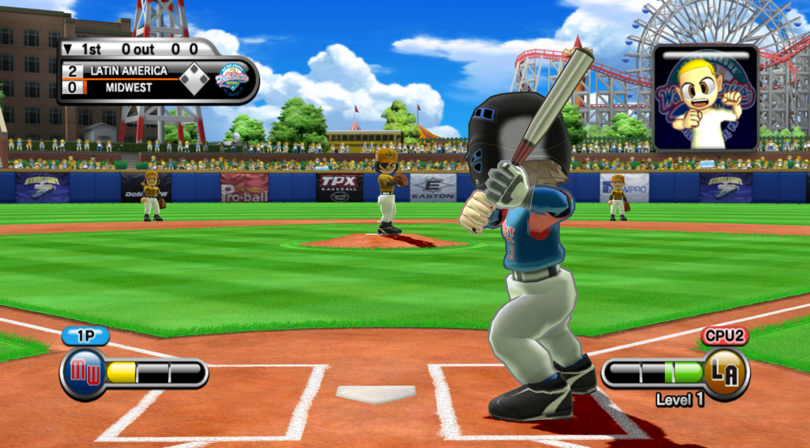 Little League World Series Baseball 2009 – Nintendo Wii (Wii) baseball sports video game gameplay