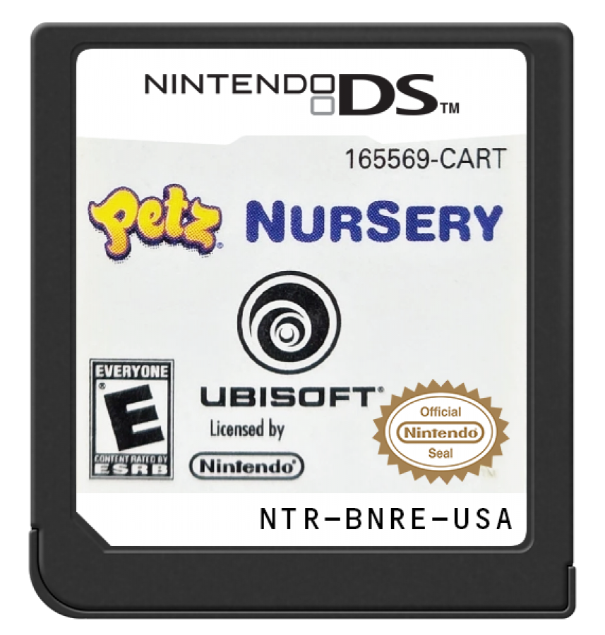Petz: Nursery cartridge for Nintendo DS (DS) baby care simulation video game