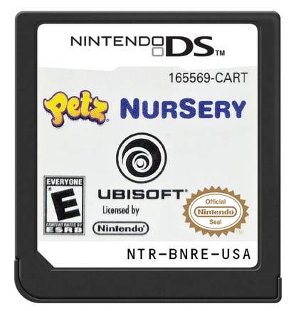 Petz: Nursery cartridge for Nintendo DS (DS) baby care simulation video game