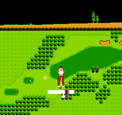 Bandai Golf Challenge: Pebble Beach gameplay image for Nintendo Entertainment System (NES) retro video game