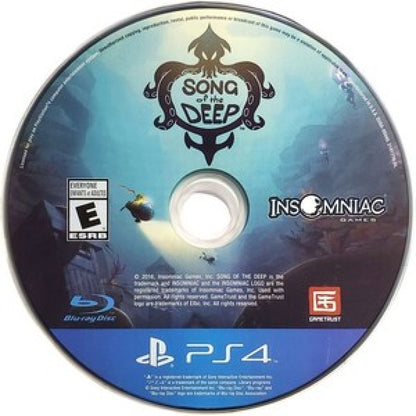 Song of the Deep PS4 action-adventure video game disc