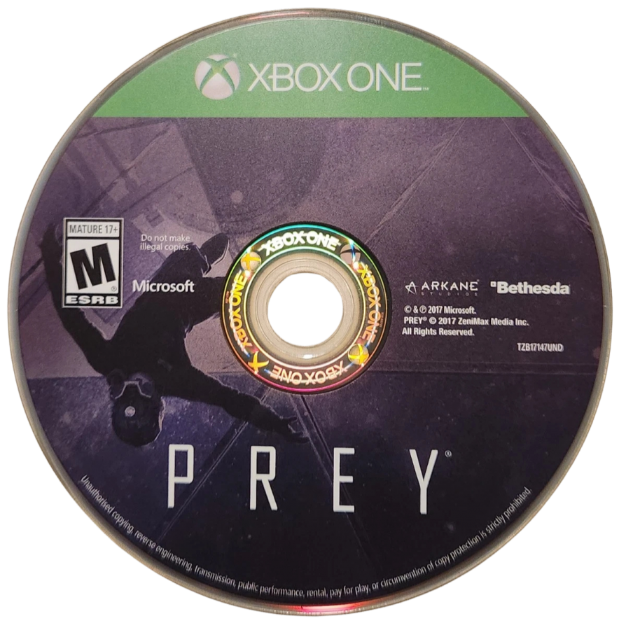 Prey – Xbox One (XONE) sci-fi first-person shooter video game disc