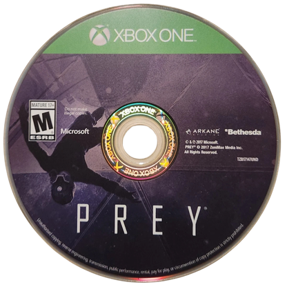 Prey – Xbox One (XONE) sci-fi first-person shooter video game disc