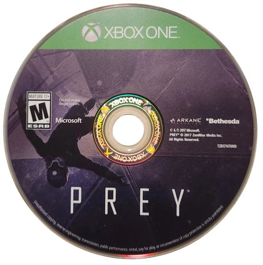 Prey – Xbox One (XONE) sci-fi first-person shooter video game disc