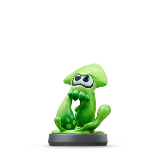 Inkling Squid Amiibo [Green] [Splatoon] [Loose] Nintendo Amiibo figure image