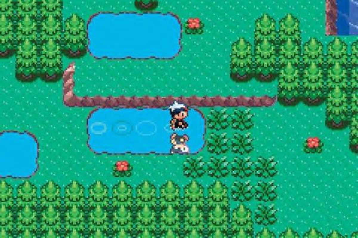 Pokemon Sapphire gameplay for Game Boy Advance (GBA) game only featuring classic turn-based RPG gameplay and Hoenn region adventure