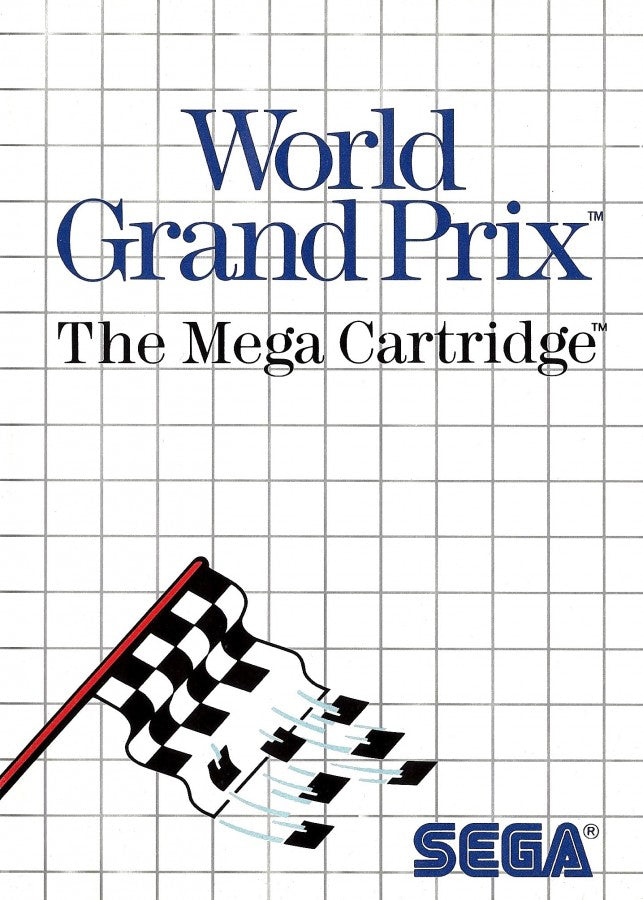 World Grand Prix Sega Master System retro video game racing cover art (1986)