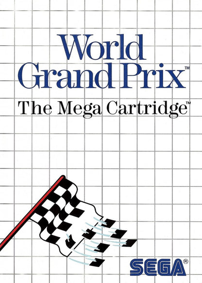 World Grand Prix Sega Master System retro video game racing cover art (1986)