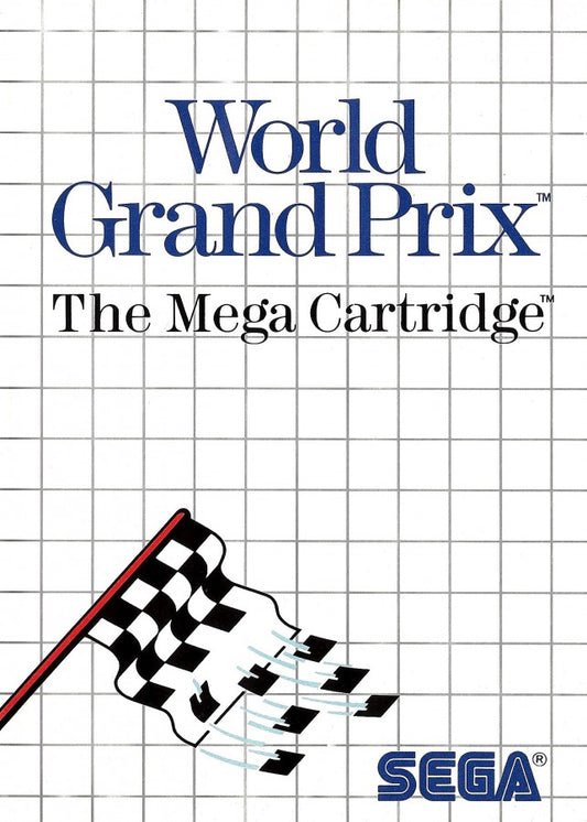 World Grand Prix Sega Master System retro video game racing cover art (1986)