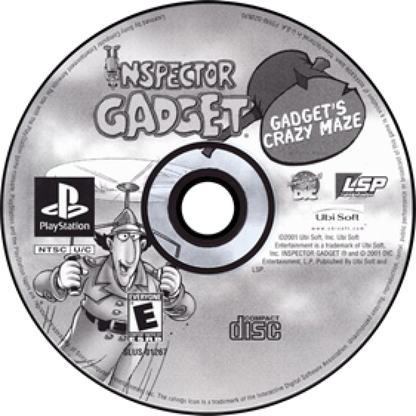 Inspector Gadget PlayStation PS1 for action adventure video game fans featuring platforming gameplay crime solving missions iconic cartoon characters gadget powered abilities puzzle solving colorful environments family friendly action collectible gaming appeal disc