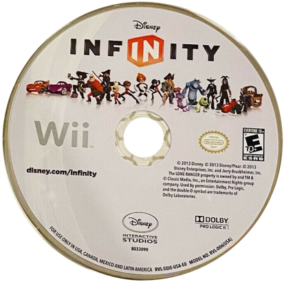 Disney Infinity disc cover art for Nintendo Wii (Wii) video game
