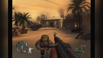 Call of Duty 2: Big Red One for PlayStation 2 with World War II themed military action gameplay