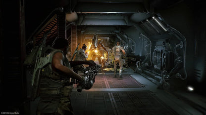 Aliens Fireteam Elite PlayStation 4 PS4 video game, third-person shooter, sci-fi co-op action, Alien franchise title gameplay