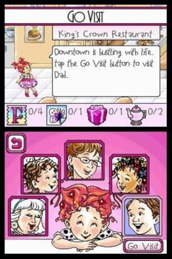Fancy Nancy: Tea Party Time – Nintendo DS: Charming mini-games and creative activities based on the beloved Fancy Nancy series for young players gameplay