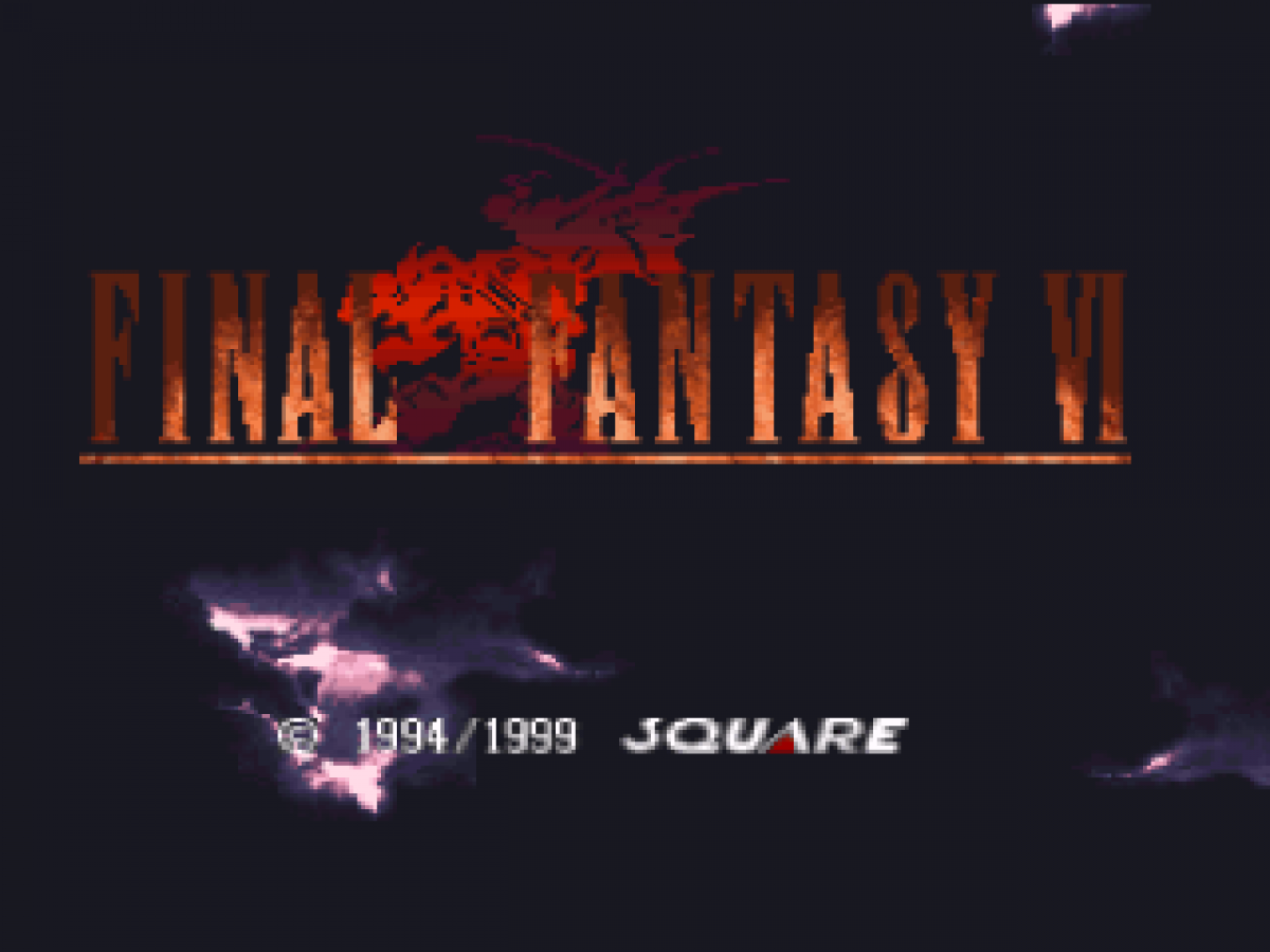 Final Fantasy Anthology PS1 PlayStation 1 JRPG role playing game Final Fantasy V and VI collection turn based combat fantasy adventure retro video game title screen