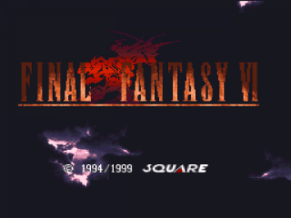 Final Fantasy Anthology PS1 PlayStation 1 JRPG role playing game Final Fantasy V and VI collection turn based combat fantasy adventure retro video game title screen