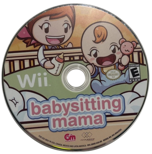 Babysitting Mama disc for Nintendo Wii (Wii) video game