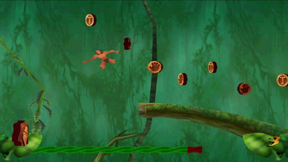 Disney Tarzan PlayStation 1 Digital Eclipse action-adventure platformer based on the animated film jungle levels vine swinging gameplay Tarzan Jane Terk Tantor Clayton villain puzzle-solving collectibles Sony PlayStation original classic 90s licensed game gameplay screenshot