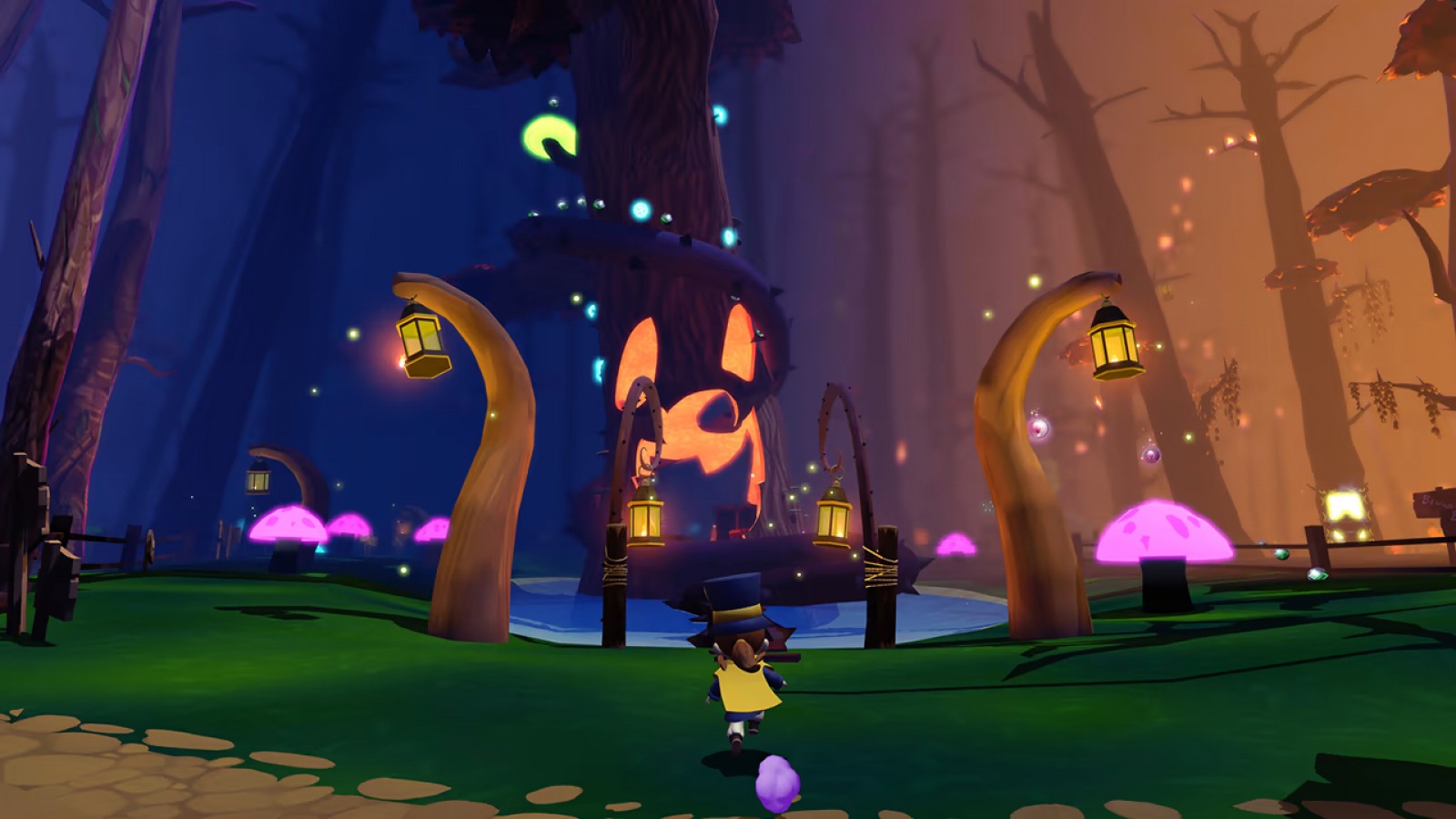 A Hat in Time for Nintendo Switch 3D platformer adventure game featuring Hat Kid colorful worlds collectible time pieces platforming challenges and cartoon style gameplay