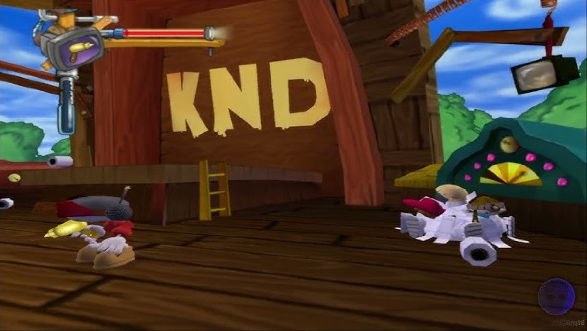 Codename: Kids Next Door Operation: V.I.D.E.O.G.A.M.E. GameCube GC video game, action adventure, cartoon-based gameplay, family-friendly, multiplayer, Nintendo GameCube title gameplay