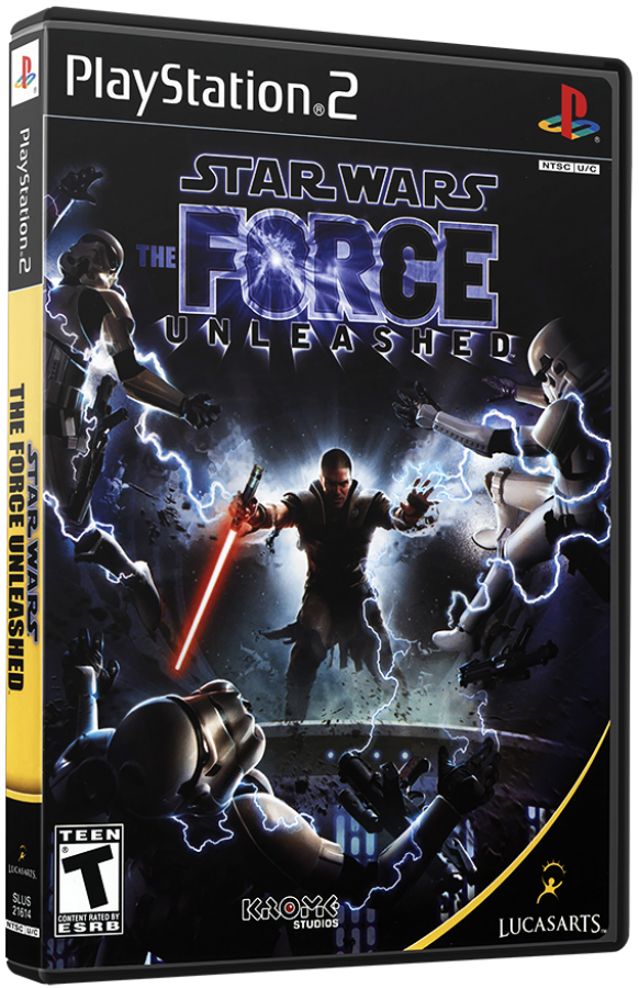 Star Wars: The Force Unleashed cover art for PlayStation 2 (PS2) video game