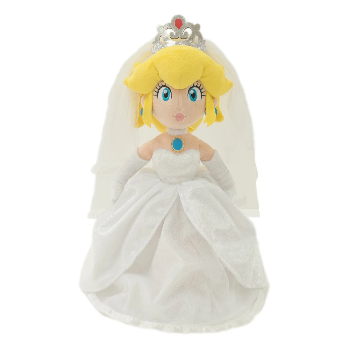 Princess Peach Bride Peach 16-inch plush toy from Super Mario Odyssey by Nintendo