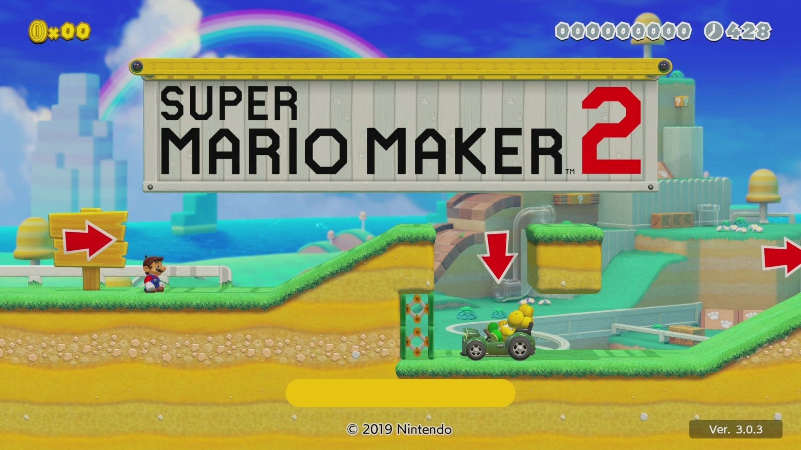 Super Mario Maker 2 home screen image for Nintendo Switch NS video game