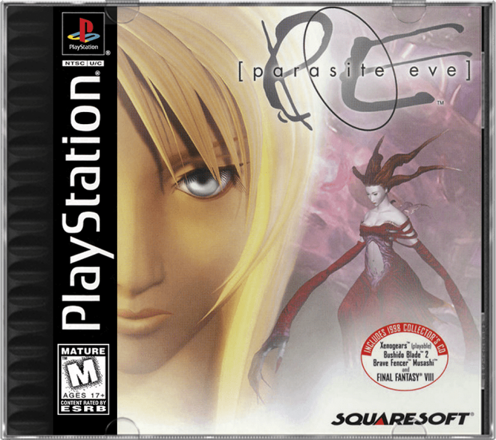 Parasite Eve cover art for PlayStation 1 (PS1) video game
