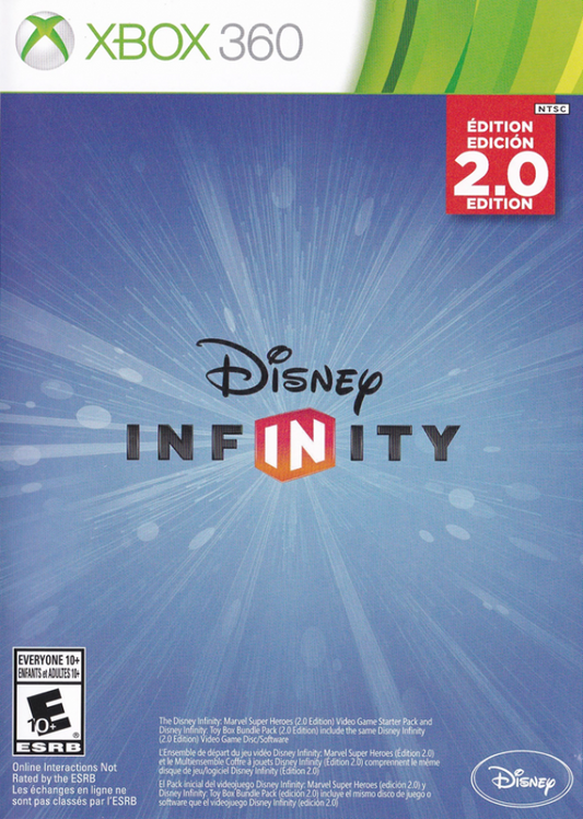 Disney Infinity 2.0 cover art for Xbox 360 (X360) action-adventure toys-to-life video game