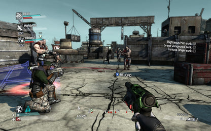Borderlands 2 Game of the Year GOTY Edition Xbox 360 first-person shooter looter-shooter RPG with co-op gameplay cel-shaded art style vault hunting and extensive DLC content gameplay screenshot