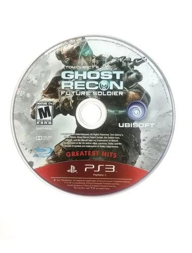 Tom Clancy's Ghost Recon: Future Soldier [Greatest Hits] disc for PlayStation 3 (PS3) video game