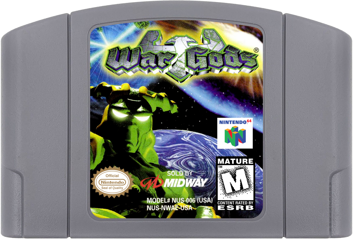 War Gods cartridge for Nintendo 64 N64 video game