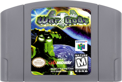 War Gods cartridge for Nintendo 64 N64 video game