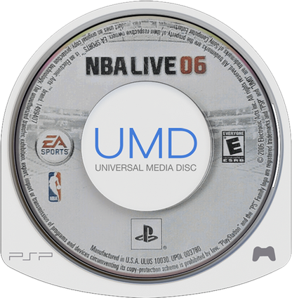 NBA Live 06 PSP sports basketball video game disc