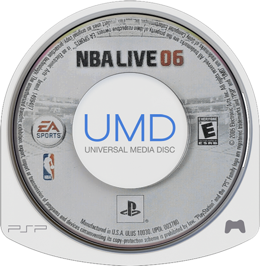 NBA Live 06 PSP sports basketball video game disc