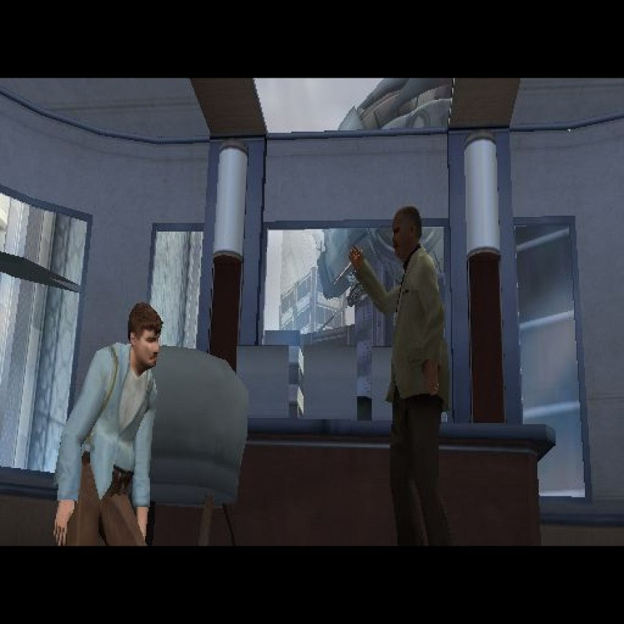 Minority Report Everybody Runs Xbox game featuring third-person action gameplay, futuristic crime fighting mechanics, and cinematic sci-fi adventure based on the film gameplay