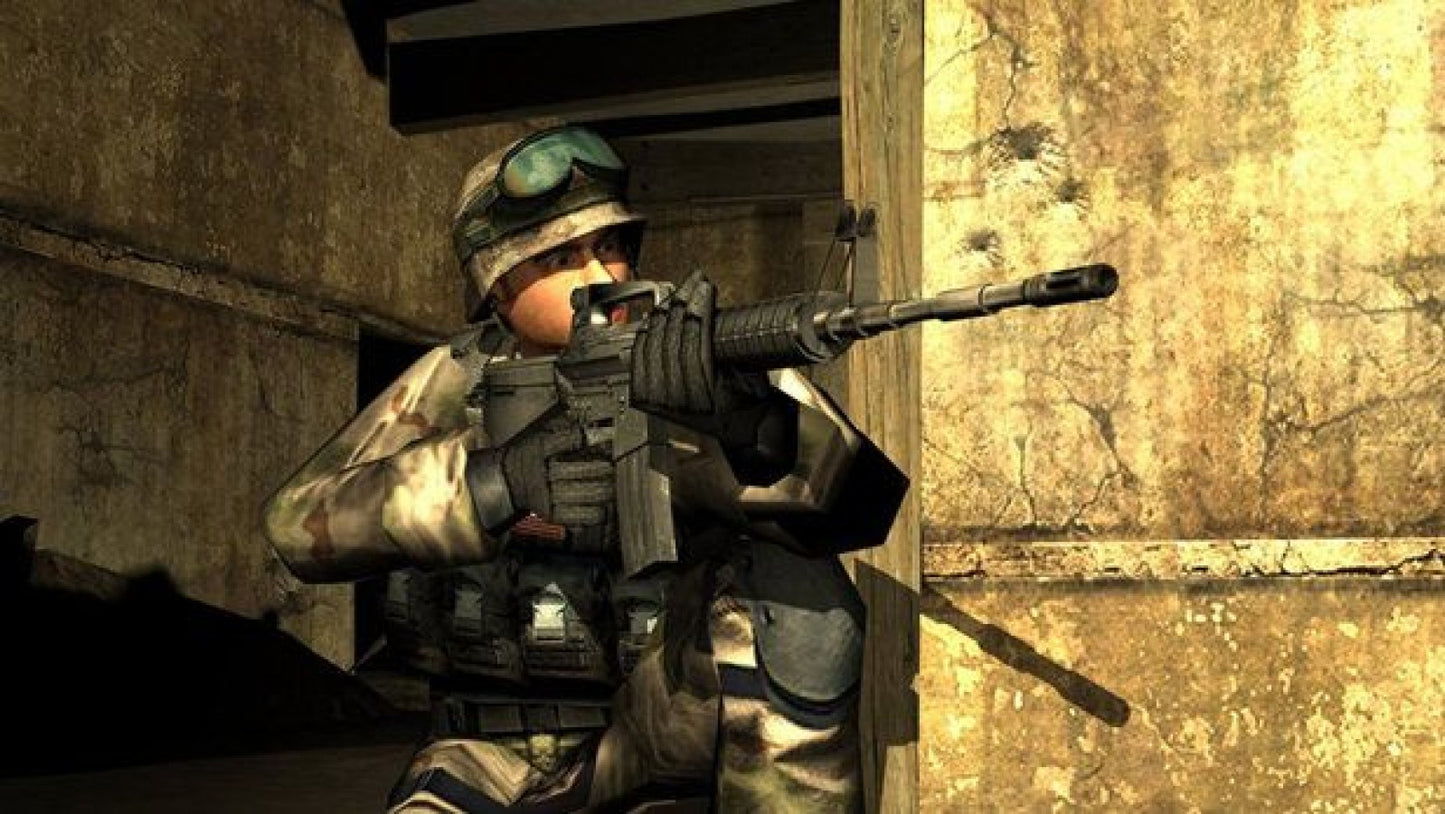 Delta Force: Black Hawk Down gameplay for PlayStation 2 (PS2) modern military first-person shooter video game