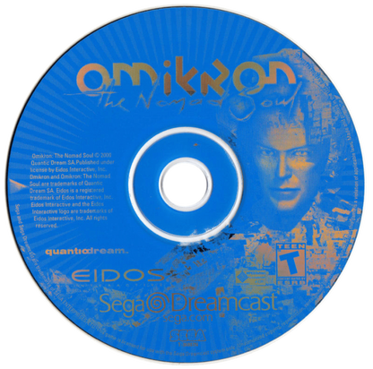 Omikron The Nomad Soul Sega Dreamcast retro video game action adventure disc
